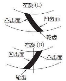 圖 1.10 嚙合齒面